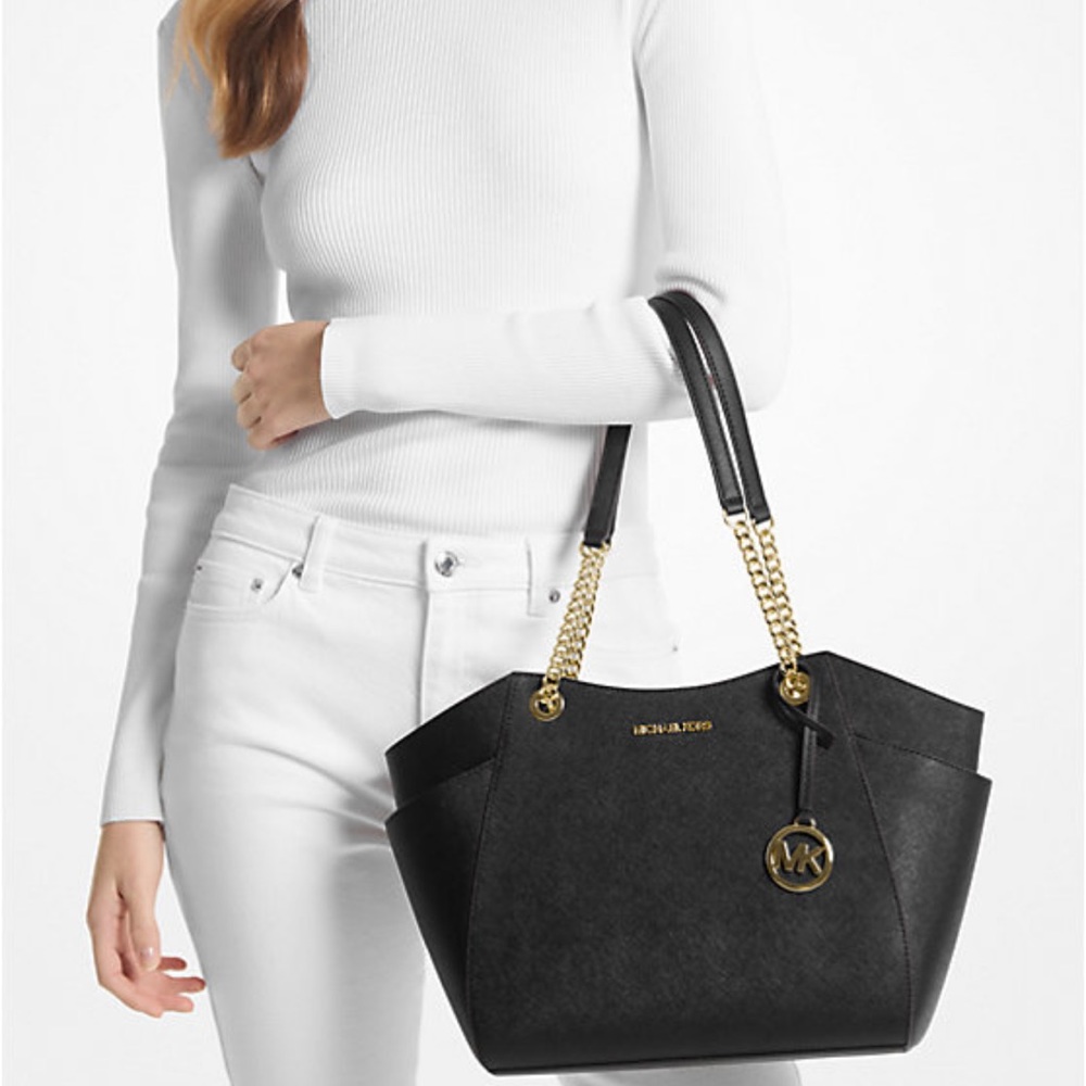 Michael Kors Jet Set Travel LG Chain Shoulder Tote NWT - Picture 8 of 16